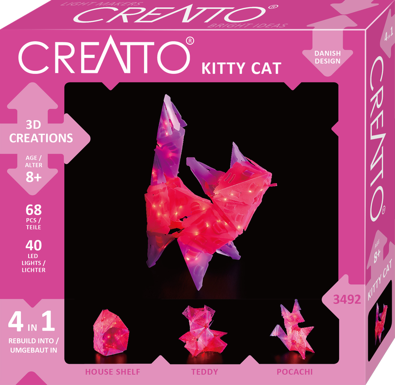 ROMPECABEZAS CON ILUMINACION 3D MEDIANO, GATO-6