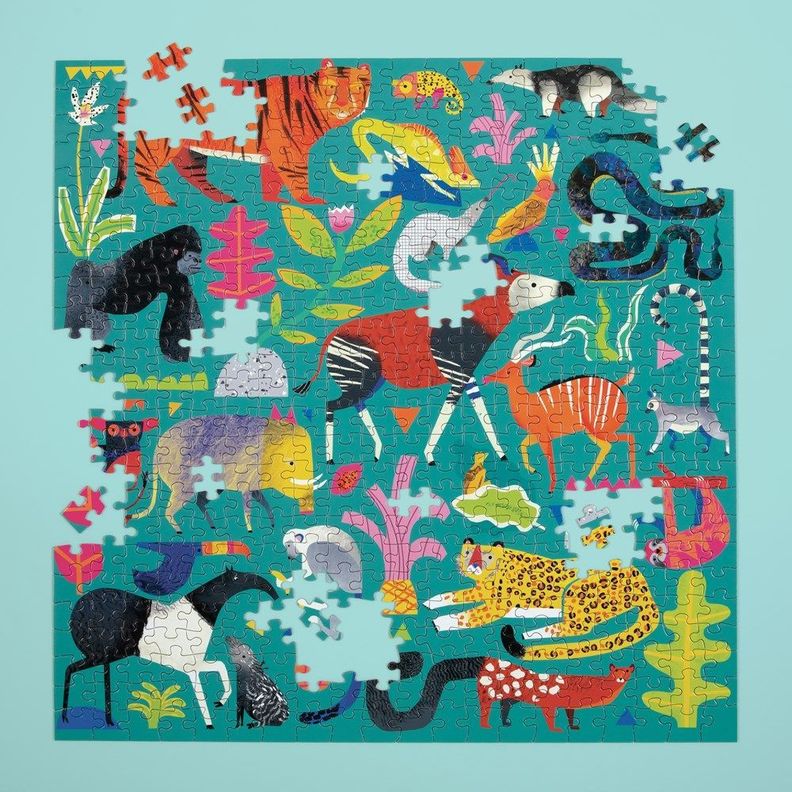 PUZZLE 500PCS, ANIMALES DE LA SELVA-2