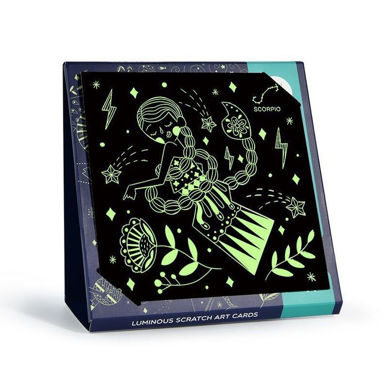 SCRATCH ARTCARD BRILLA EN OSCURIDAD CONSTELACIONES