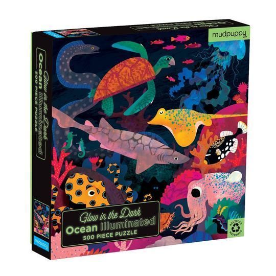 PUZZLE 500PCS QUE BRILLA EN LA OSCURIDAD, OCEANO-1