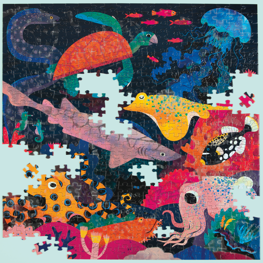 PUZZLE 500PCS QUE BRILLA EN LA OSCURIDAD, OCEANO-2