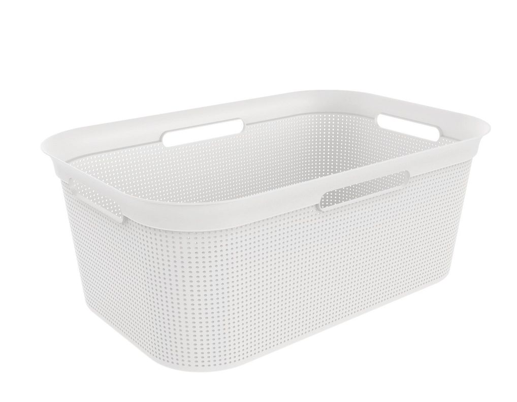 Cesta de ropa brisen 41l 59x23x39 blanco-0