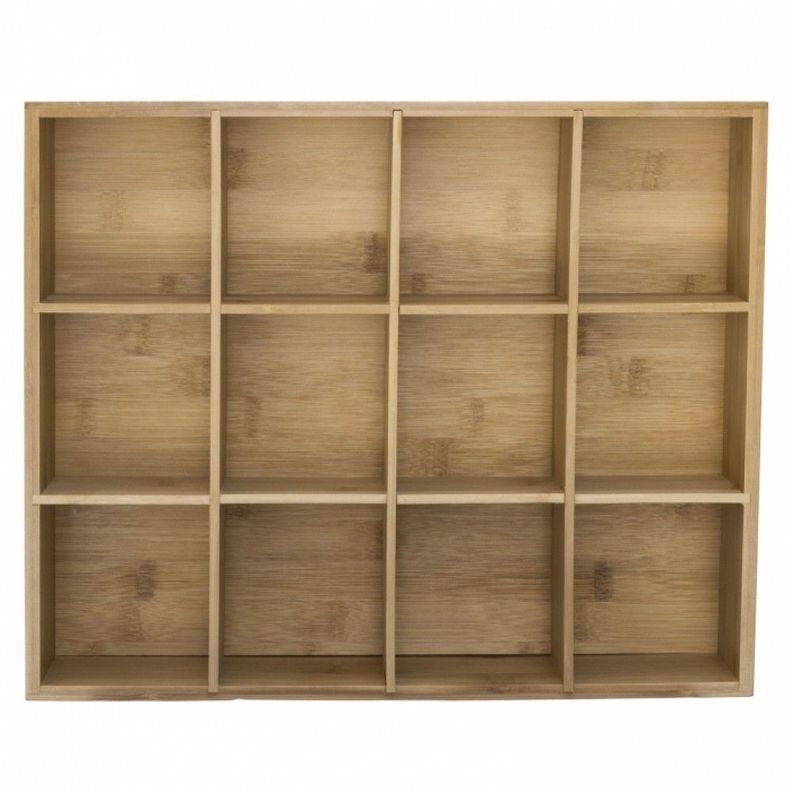 CAJA ORGANIZADORA MULTIPLE BAMBOO 37X30X6CM-2
