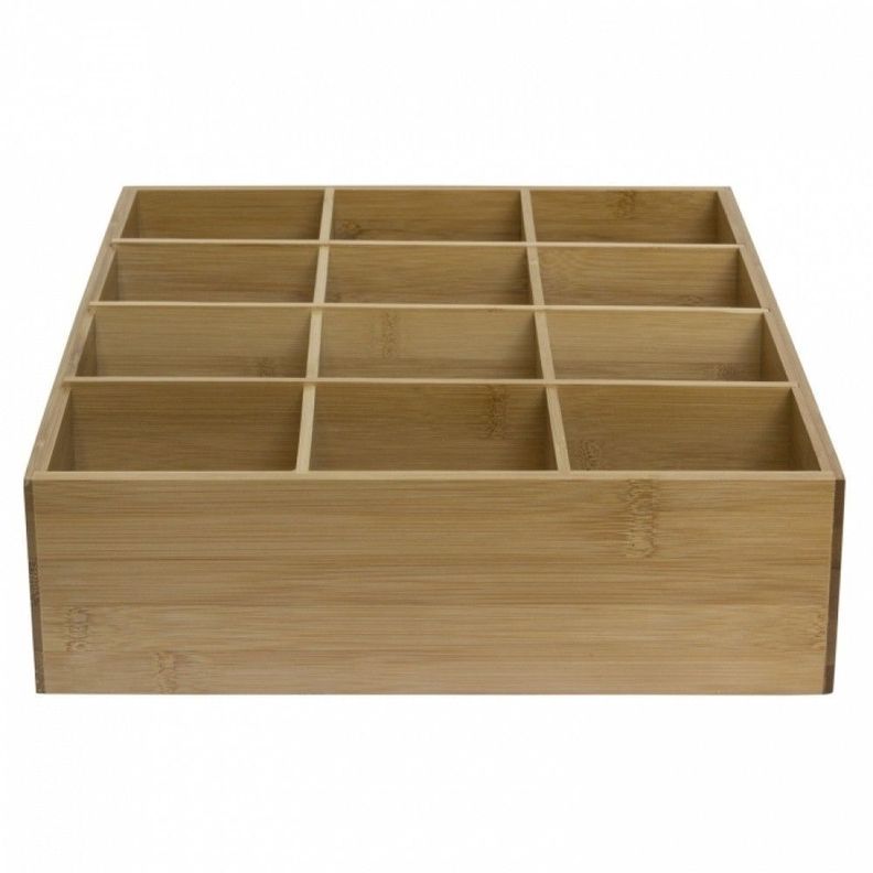 CAJA ORGANIZADORA MULTIPLE BAMBOO 37X30X6CM-1