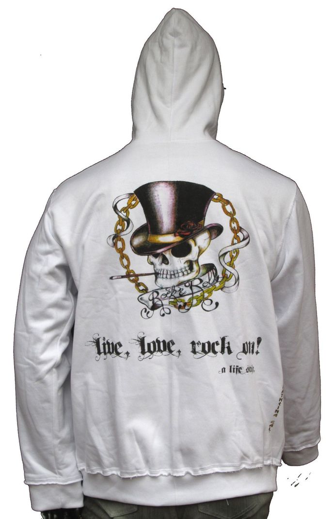 Poleron Hombre Calavera Somb-0