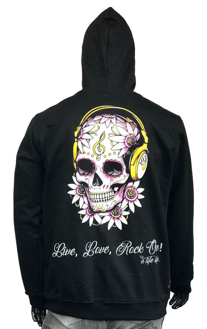 Poleron Hombre Calavera Audif -0