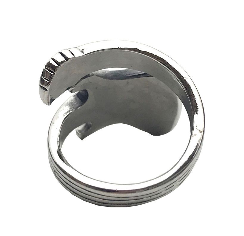 Anillo Aleacion Acero Guitarra Tallada N°7-1