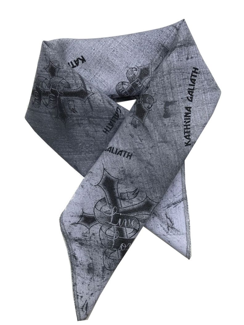 Bandana Blanca Estampada Manchas-1