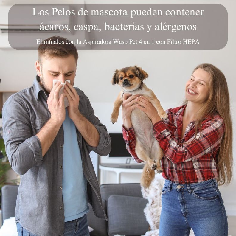 Aspiradora de pelos de mascotas Wasp Pet 4 en 1-7