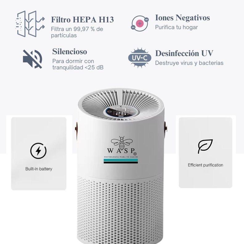 Purificador de Aire Dual Home Pro con Batería -1