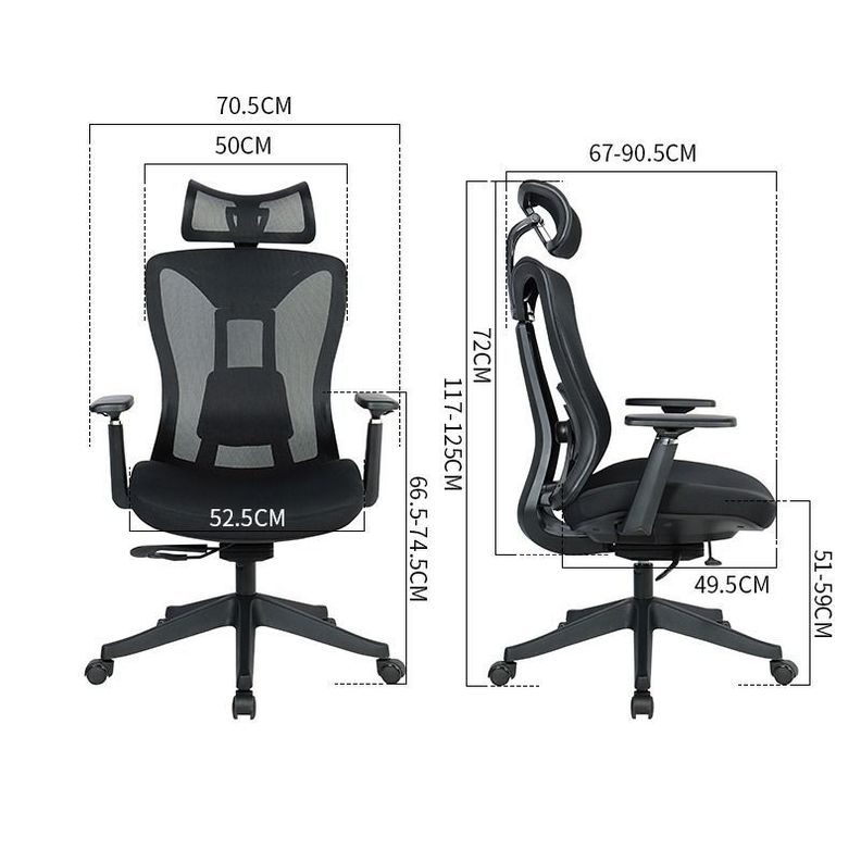 Silla Ejecutiva Ergonómica Krone Titán PRO con Soporte Lumbar-6
