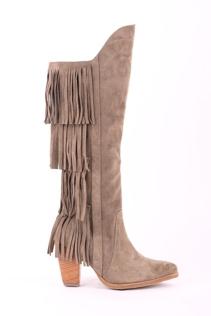 Bota Rebecca Texana Taupe Pao Pecados-2