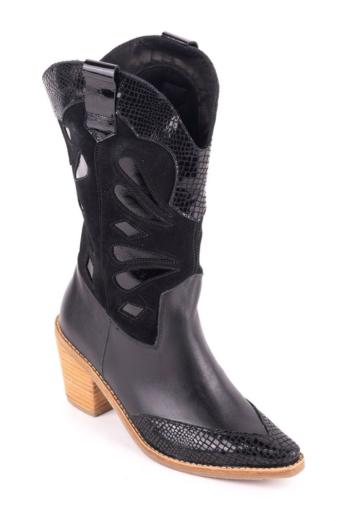Bota Dani texana Negro Caimán Pao Pecados -0