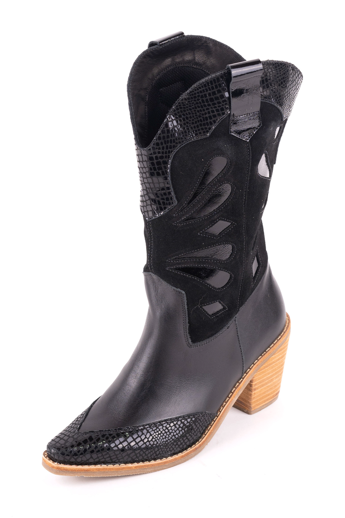 Bota Dani texana Negro Caimán Pao Pecados -1