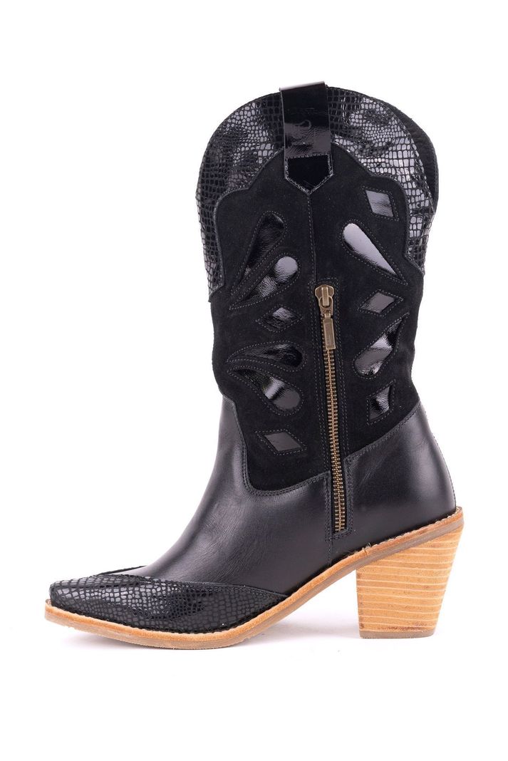 Bota Dani texana Negro Caimán Pao Pecados -2