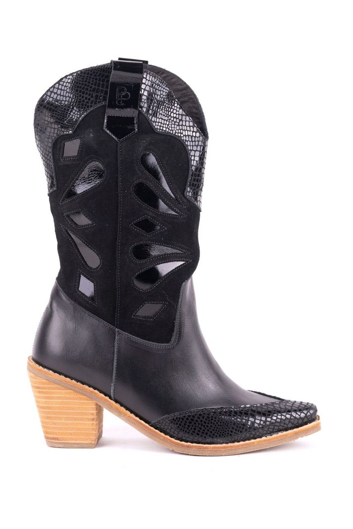 Bota Dani texana Negro Caimán Pao Pecados -3