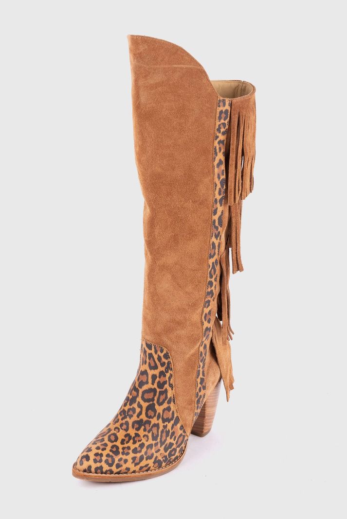 Bota Rebecca Texana Habano Print Pao Pecados-0