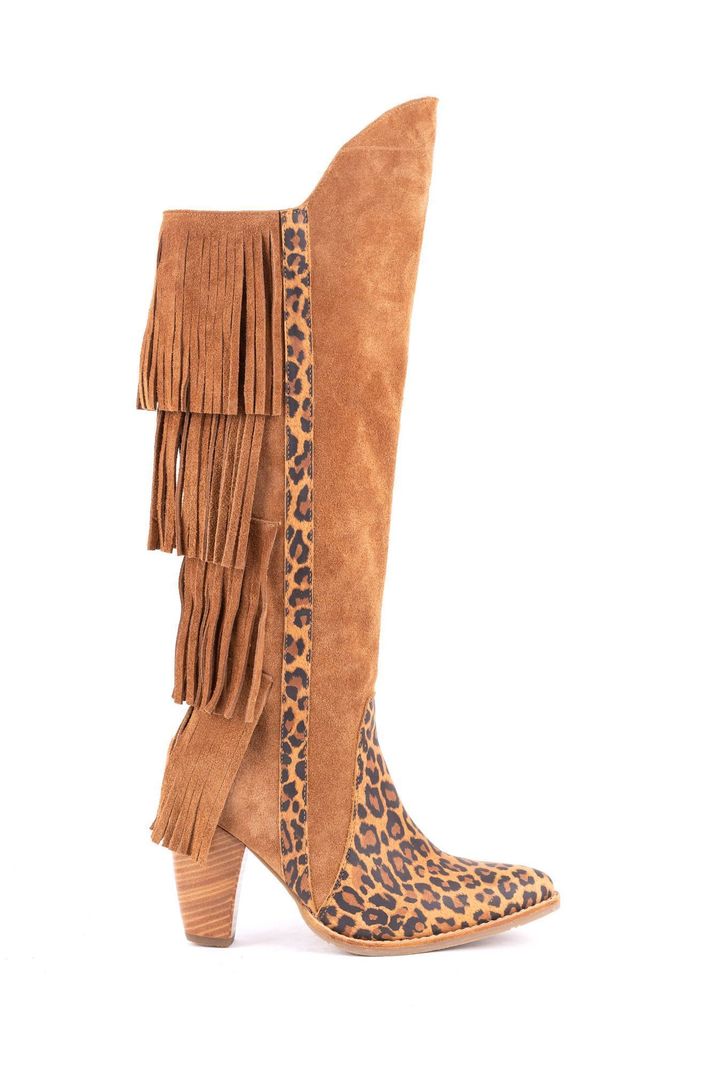 Bota Rebecca Texana Habano Print Pao Pecados-2