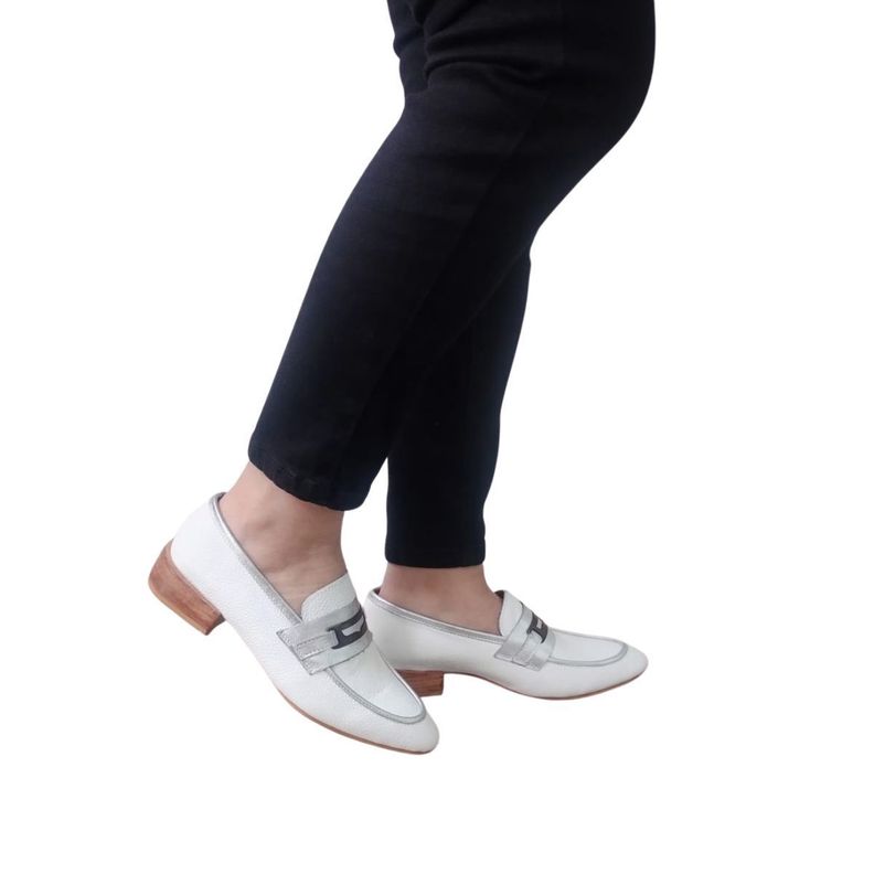 Mocasin Celica Blanco Pao Pecados