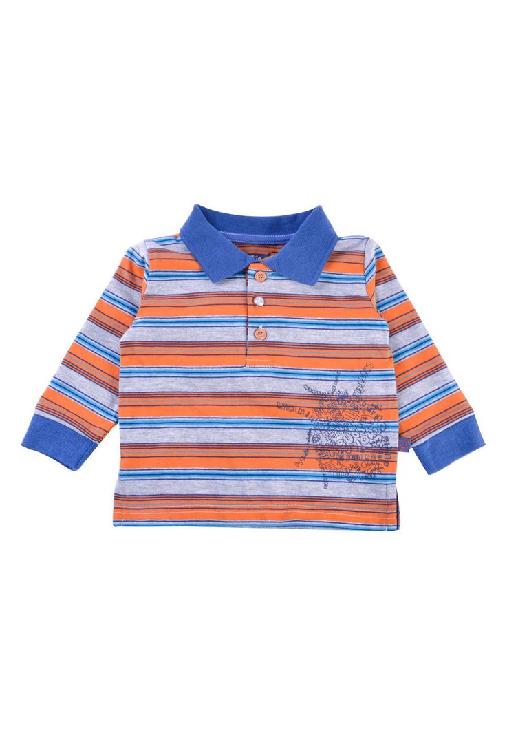 Polera Manga Larga Bebé Niño Gris Pillin-0