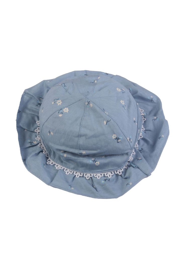 Gorro Bebe Niña Celeste Pillín-1