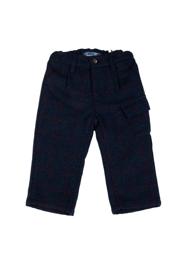 Pantalón Bebe  Azul Pillin ( PVB832-25AZU )-0