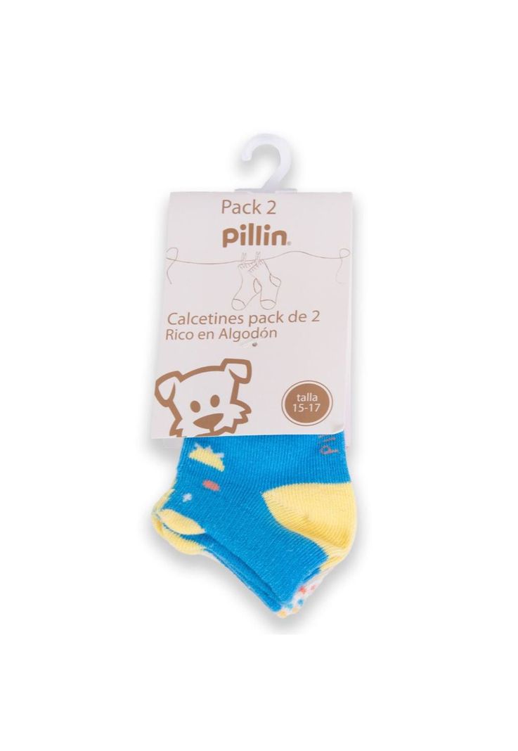 Calcetin Bebe Nino Multicolor Pillin 16