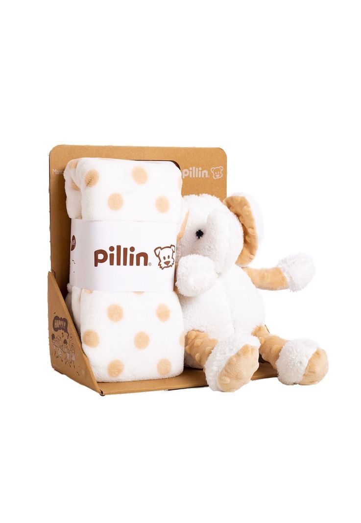 Peluche Con Manta Bebé Algodón Verano Unisex Beige-0