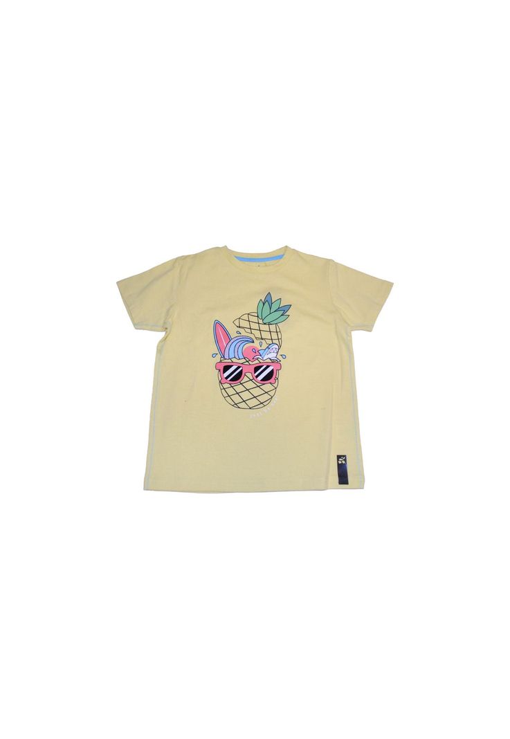 Polera Niño Amarillo Pillin-0