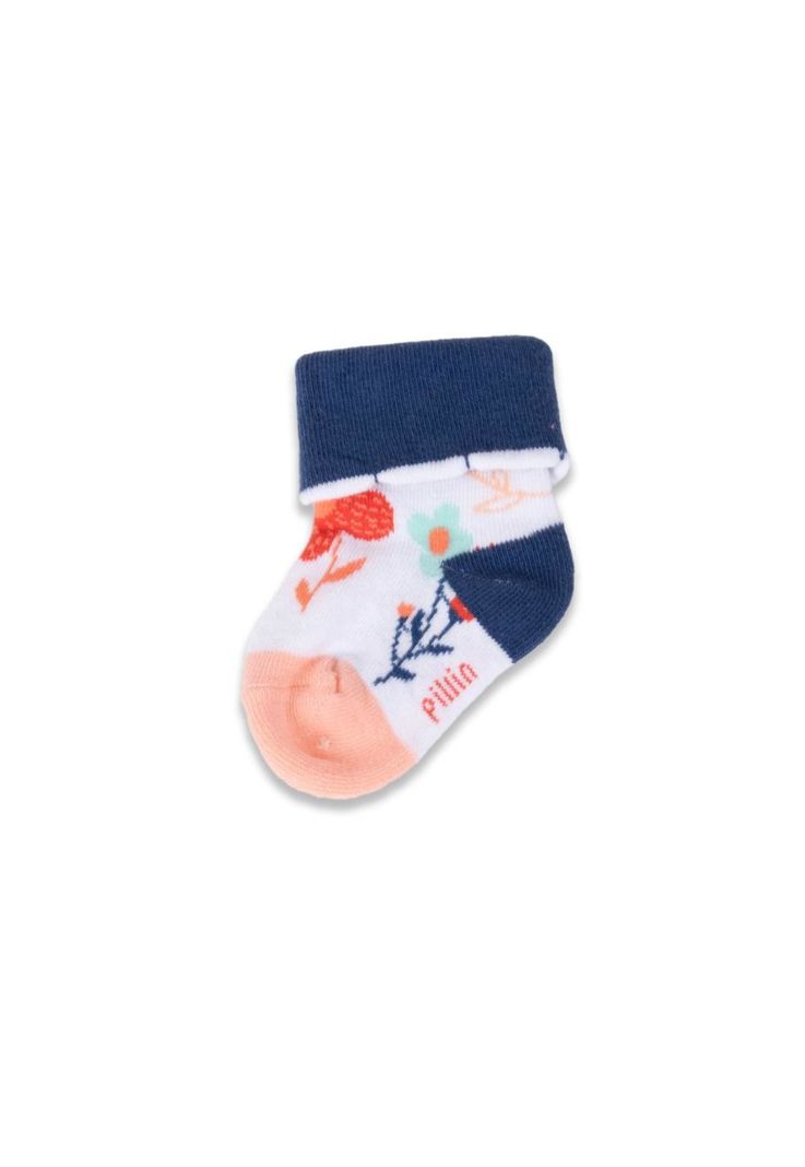 Pack 2 Pzas Calcetines Bebé Niña Multicolor Pillin-1