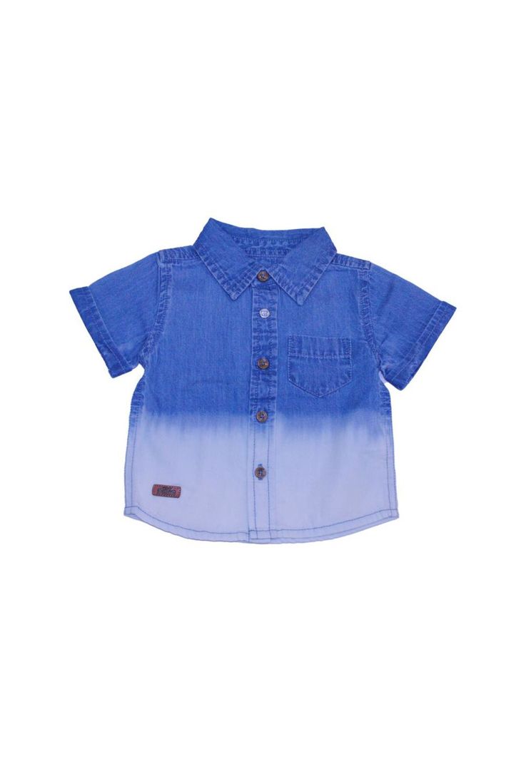 Camisa Bebe Niño Celeste Pillin-0