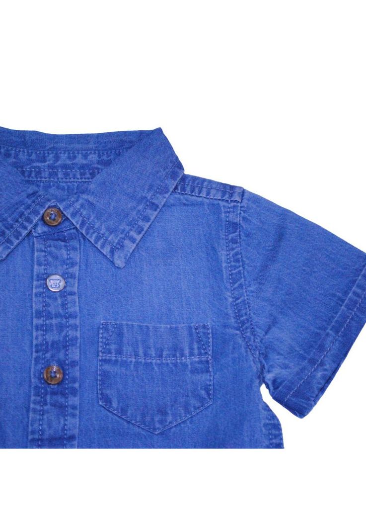 Camisa Bebe Niño Celeste Pillin-1