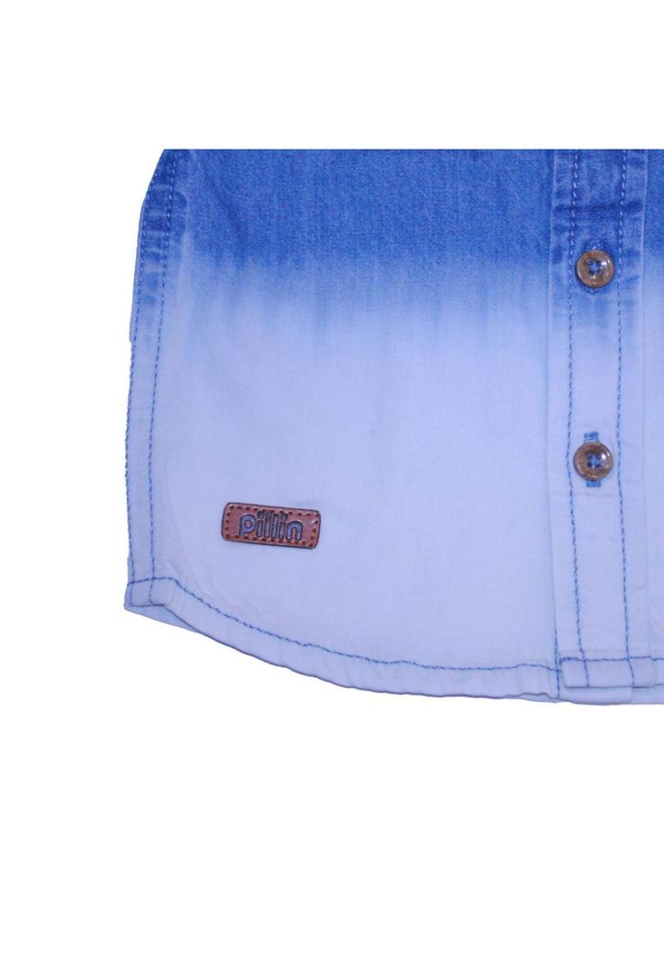 Camisa Bebe Niño Celeste Pillin-2