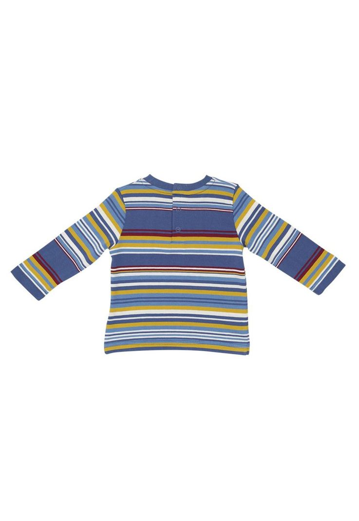 Polera Bebé Manga Larga Azul Pillin-0
