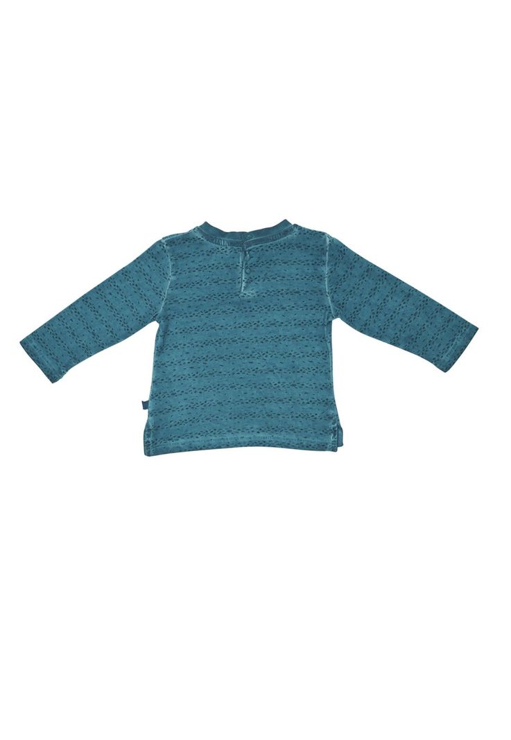 Polera Manga Larga Bebé Niño Azul Pillin-2