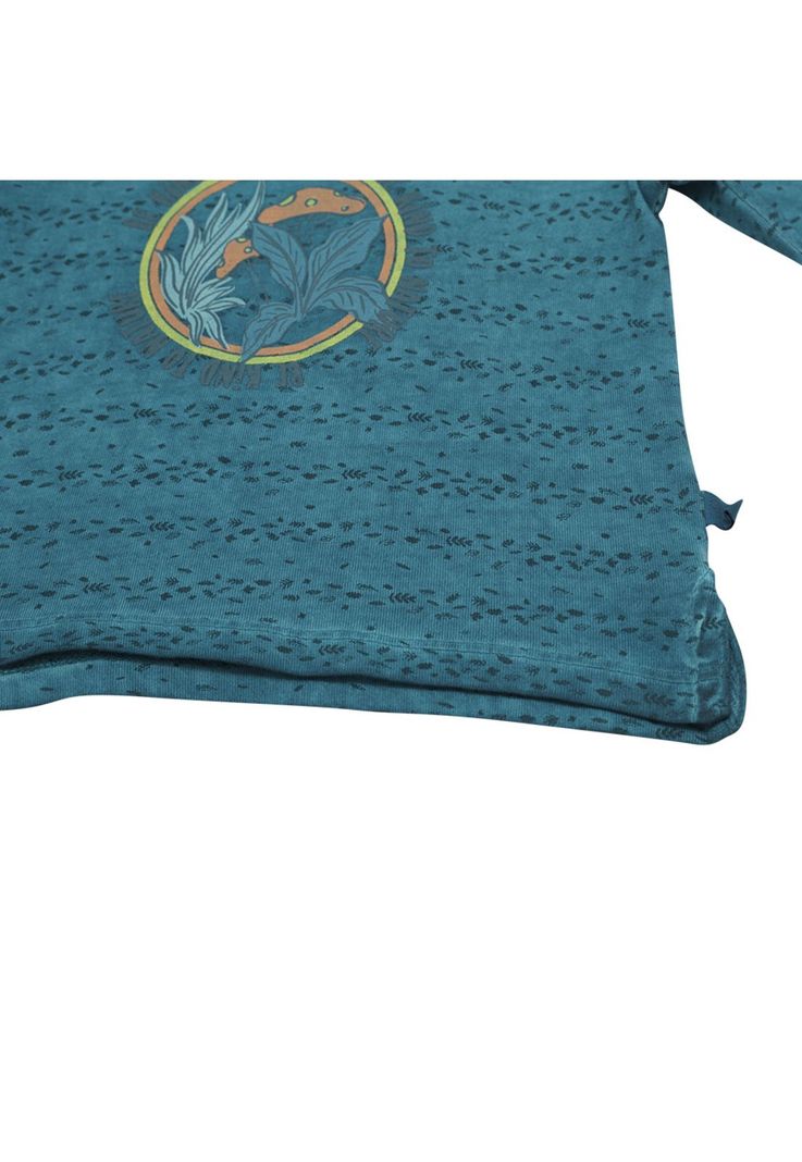 Polera Manga Larga Bebé Niño Azul Pillin-3