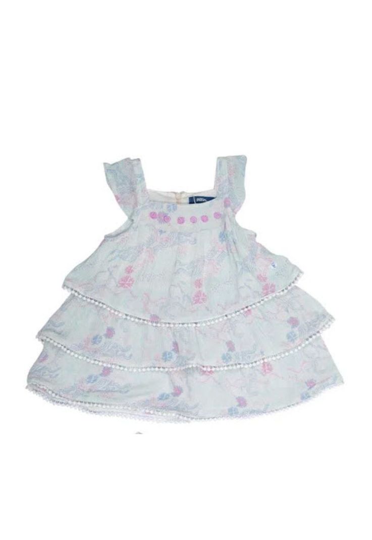 Vestido Bebé Niña Blanco Pillin-0