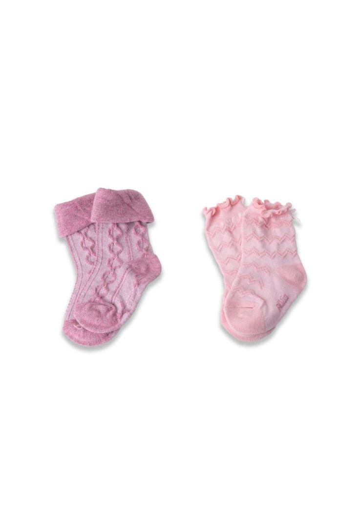 Pack 2 Pzas Calcetines Bebé Niña Multicolor Pillin-0