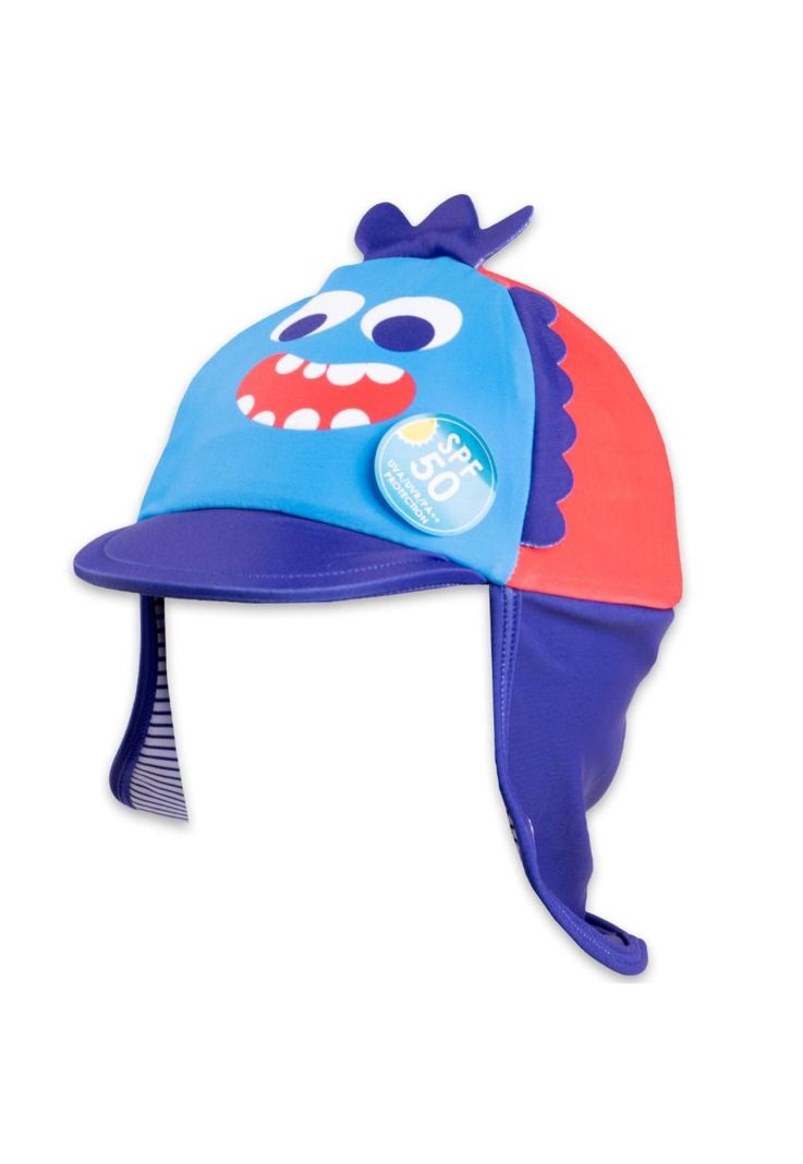 Polera UV y Gorro Bebé Niño Azul Pillin-3