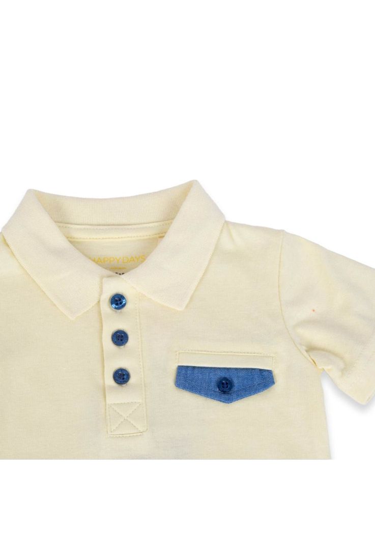 Polera Bebé Niño Amarillo Pillin-1