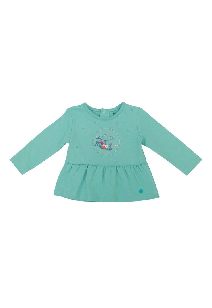 Polera Bebé Niña Verde Pillin-1