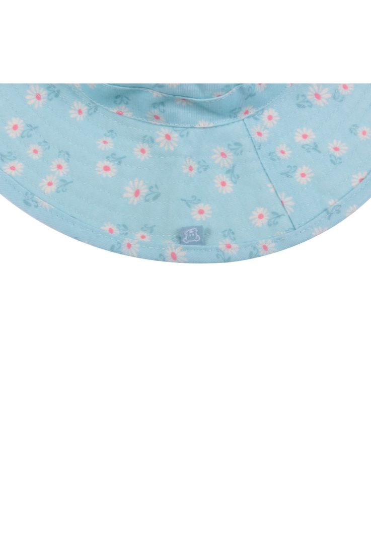 Gorro Bebe Niña Celeste Pillín-2