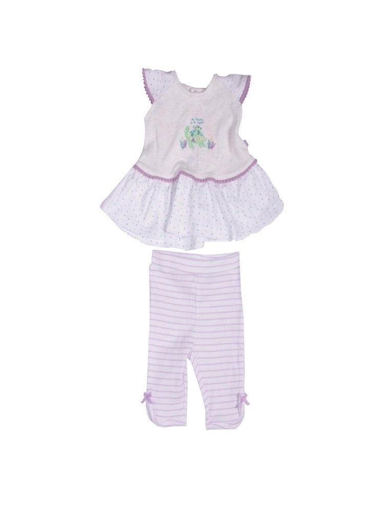 Conjunto Recien Nacido Nina Blanco Pillin