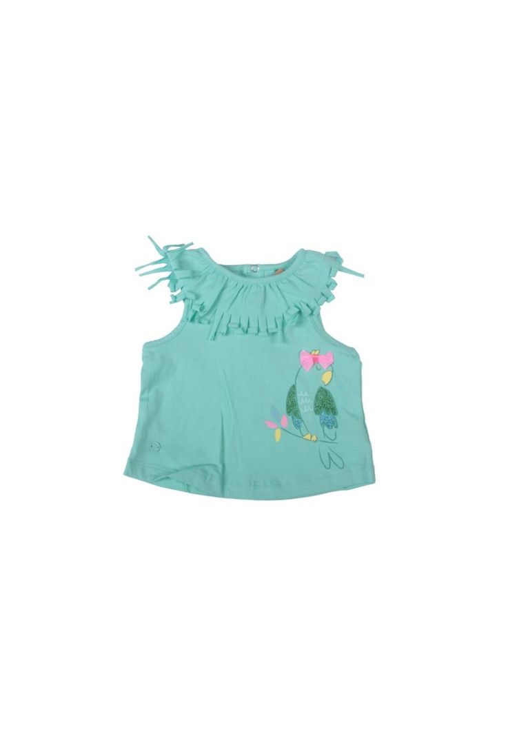 Polera Bebe Niña Turquesa Pillin-0