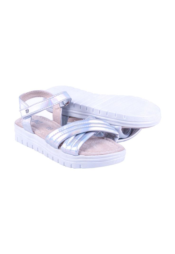 Sandalias Niña Plateado Pillin-1