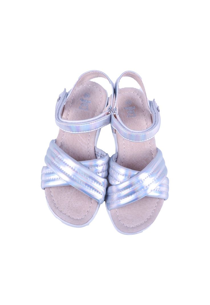 Sandalias Niña Plateado Pillin-2
