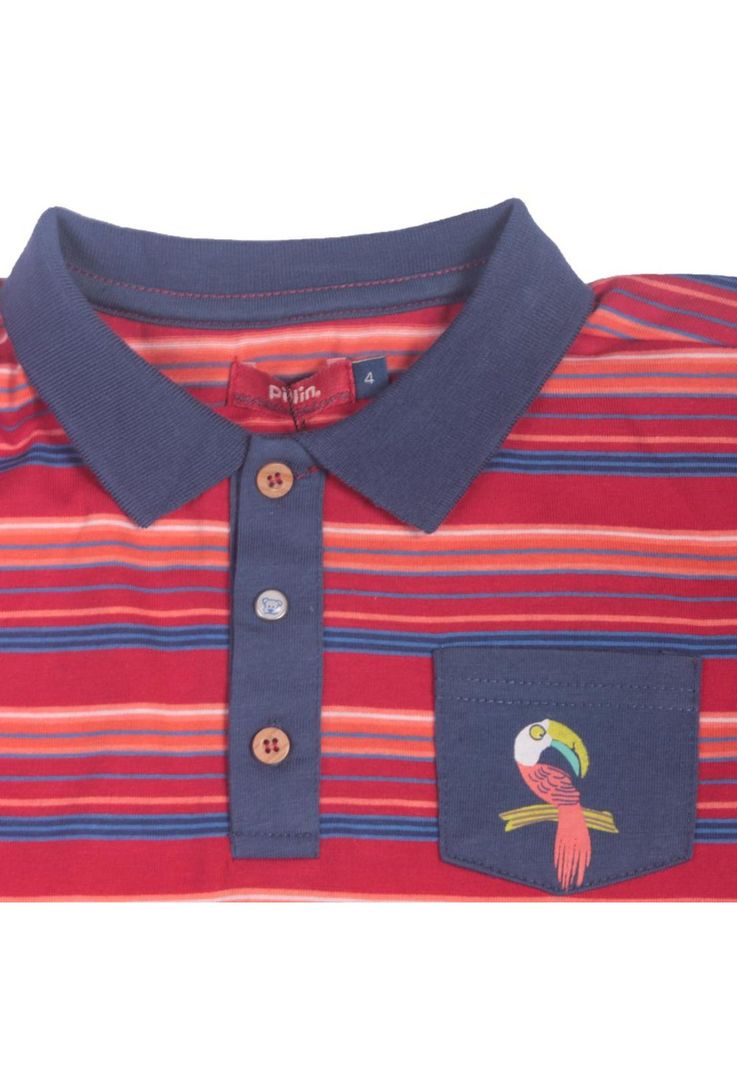 Polera Bebe Niño Rojo Pillin-1