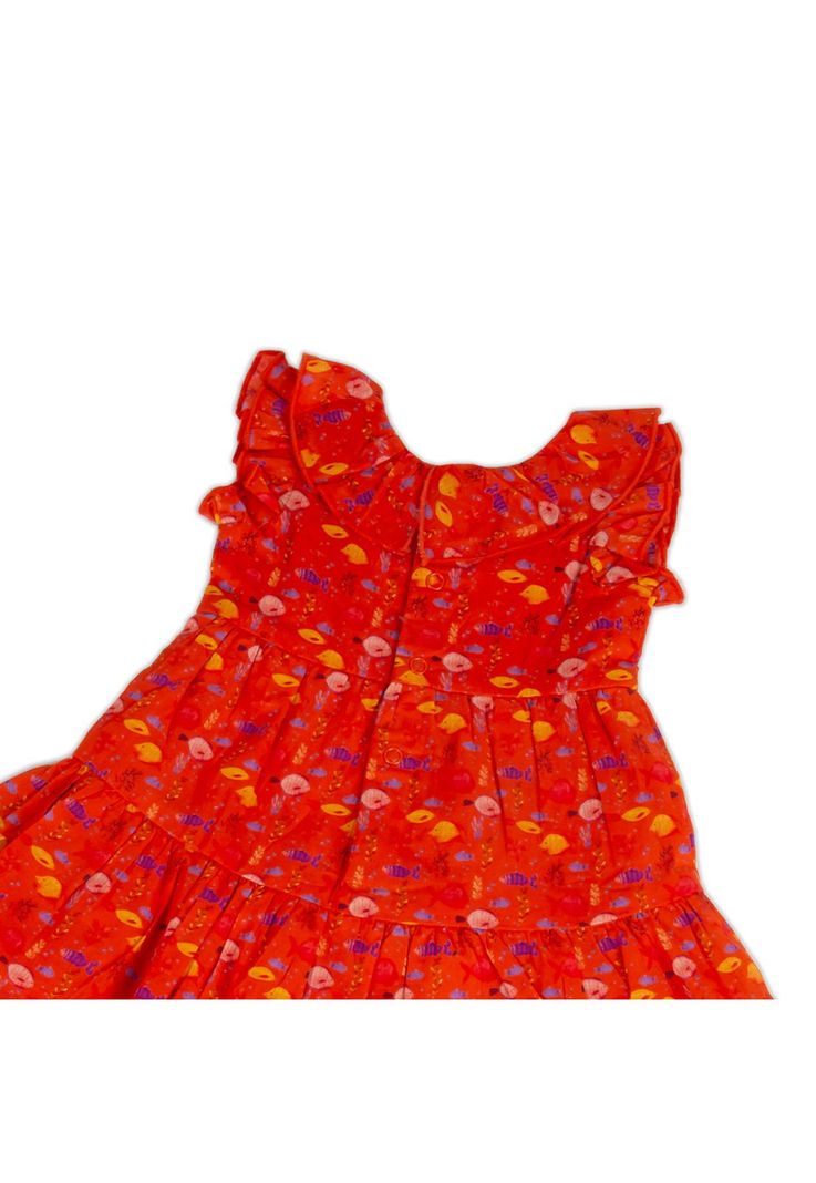 Vestido Bebe Niña Naranja Pillin-1
