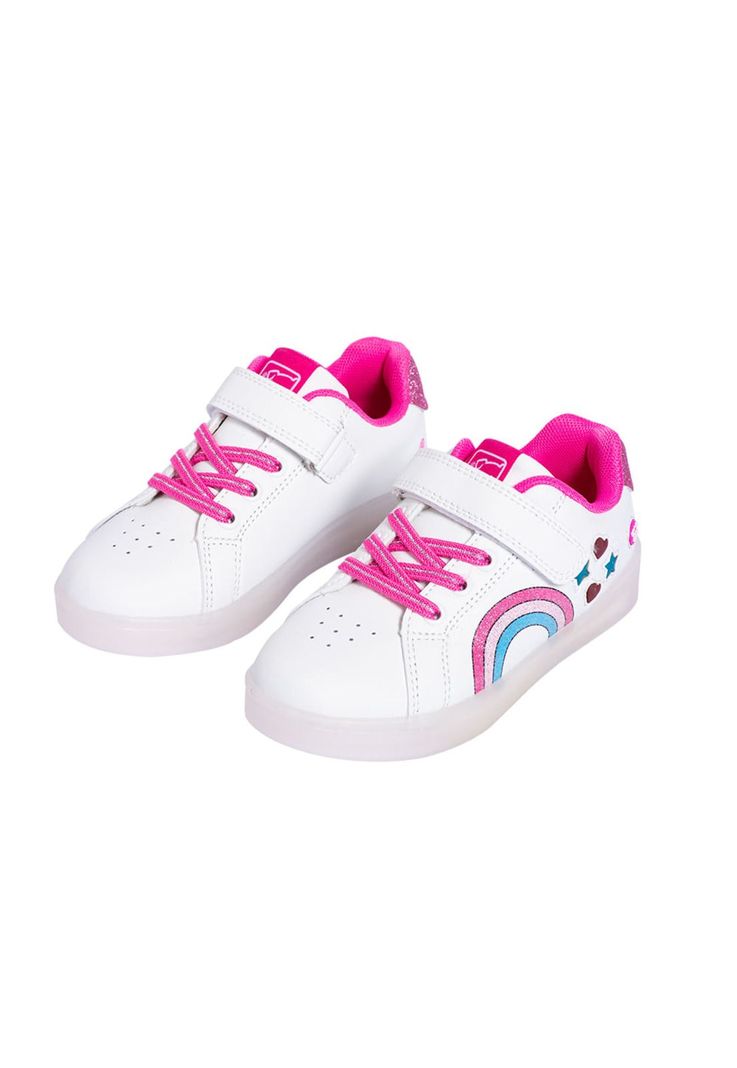 Zapatilla Luces Niña Blanco Pillin-0