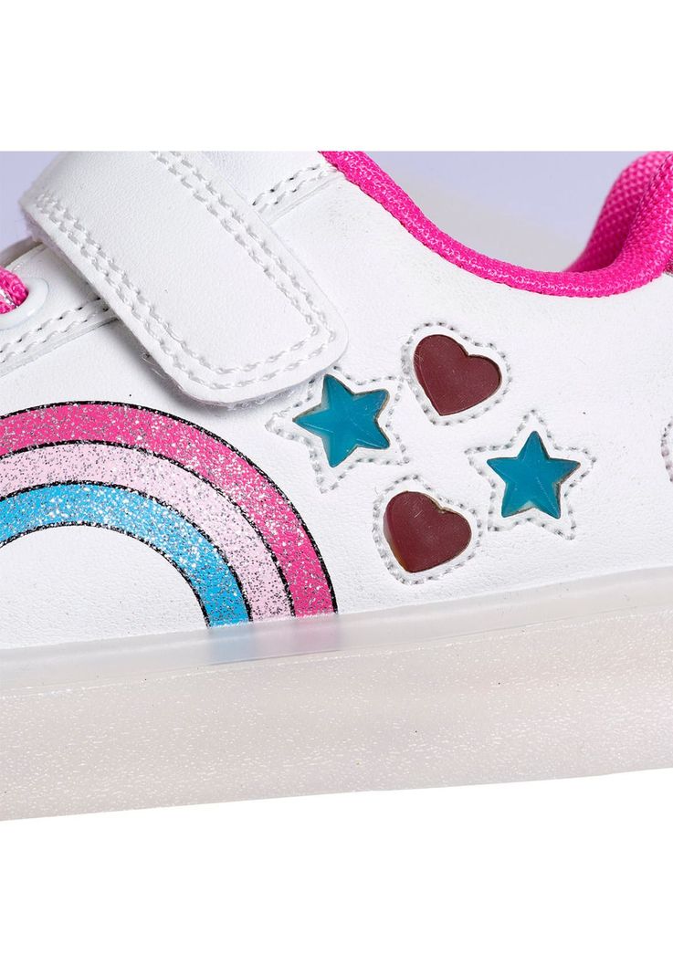 Zapatilla Luces Niña Blanco Pillin-2